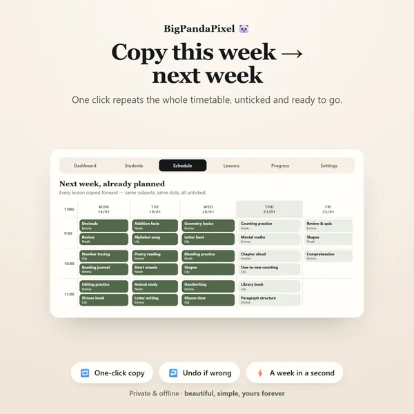 Homeschool Planner screen 04.