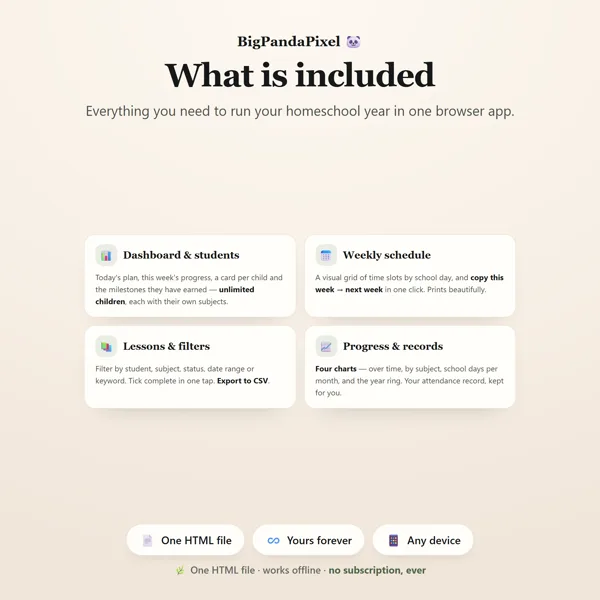 Homeschool Planner screen 11.