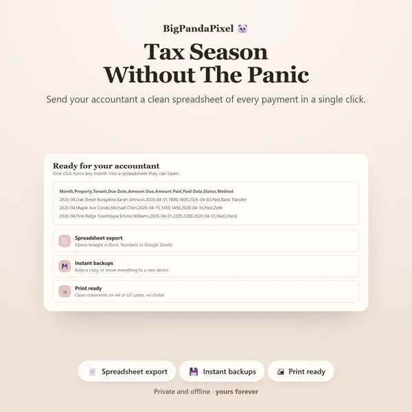 Rental Property Tracker screen 10.