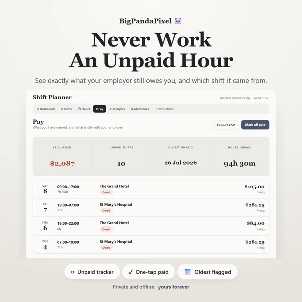 Shift Planner screen 03.
