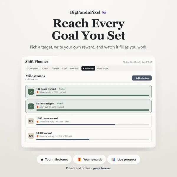 Shift Planner screen 10.