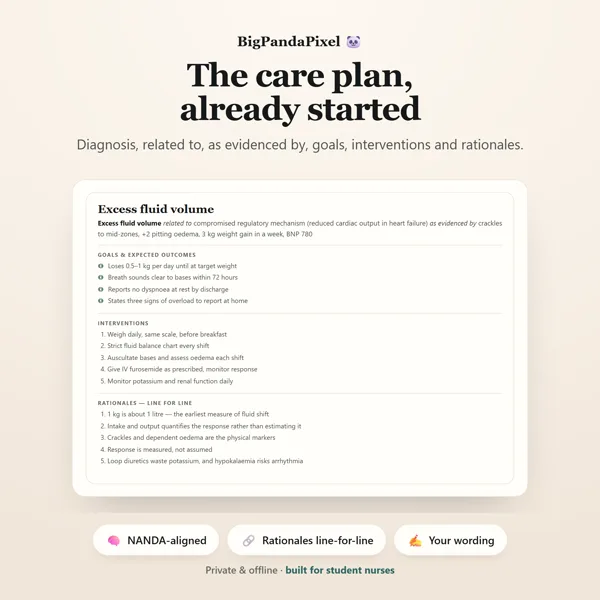 Student Nurse Planner screen 10.